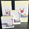 世田谷トリュフの箱達は、和菓子屋さんの箱のように、熨斗と水引きが付いています。4個入り、6個入り、10個入り、15個入りです。 
