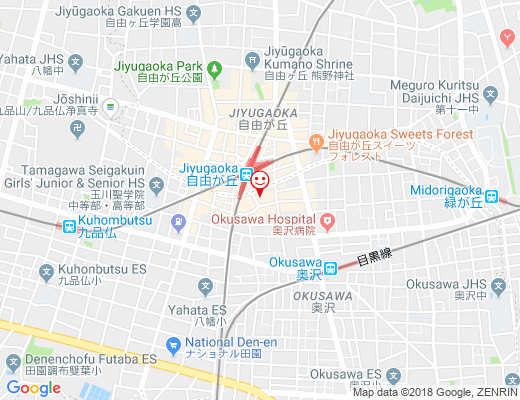 BALS TOKYO JIYUGAOKA / バルスの地図 - クリックで大きく表示します