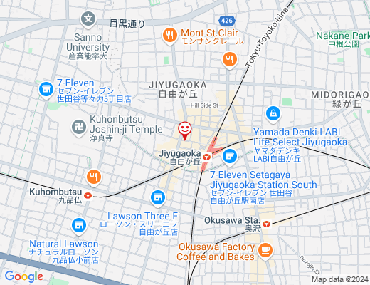 The Bar Method 自由が丘店 / ザ・バーメソッドの地図 - クリックで大きく表示します