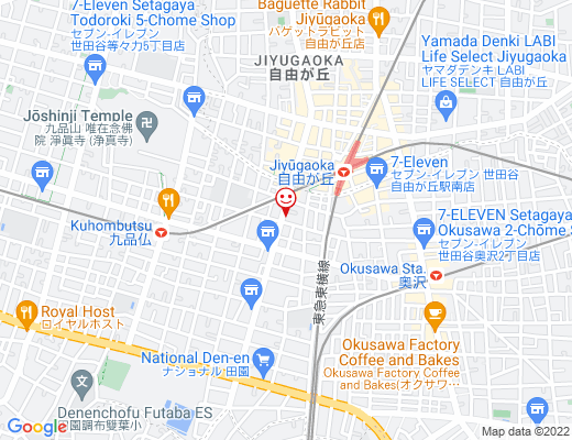 Beach Resort 自由が丘 / ビーチ リゾートの地図 - クリックで大きく表示します