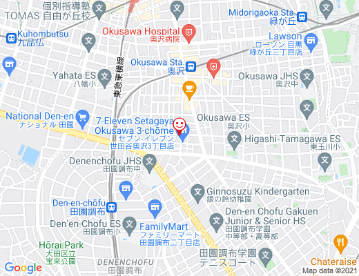 Bean Hut OKUSAWA / コーヒーロースト ビーンハット奥沢の地図 - クリックで大きく表示します