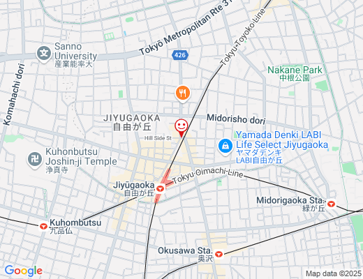 ビストロおむすび 自由が丘（8月中旬OPEN予定）の地図 - クリックで大きく表示します