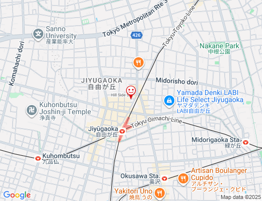 CAFE FURURU -Jiyugaoka- / カフェ フルルの地図 - クリックで大きく表示します