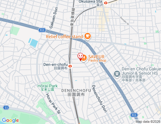 chocoZAP 田園調布 / チョコザップの地図 - クリックで大きく表示します