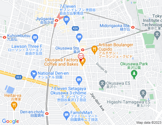 CRAFT HOUSE 奥沢店 / クラフトハウスの地図 - クリックで大きく表示します