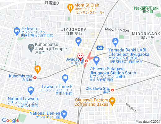 CrossFit JIYUGAOKA / クロスフィットジム 自由が丘の地図 - クリックで大きく表示します