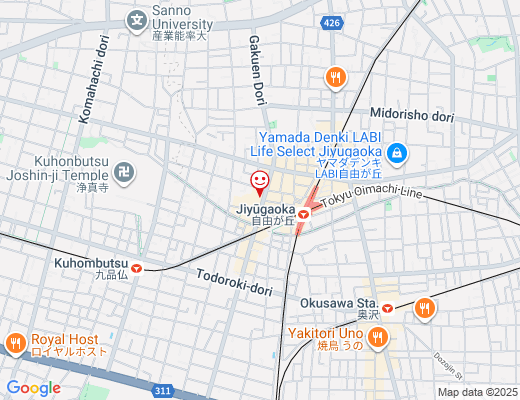 EAGG 自由が丘店 / エッグの地図 - クリックで大きく表示します