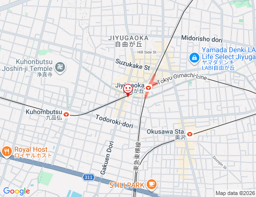 Ethical&SEA 自由が丘店 / エシカルシーの地図 - クリックで大きく表示します