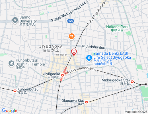 アイケアLaBo 自由が丘店 / アイケアラボの地図 - クリックで大きく表示します