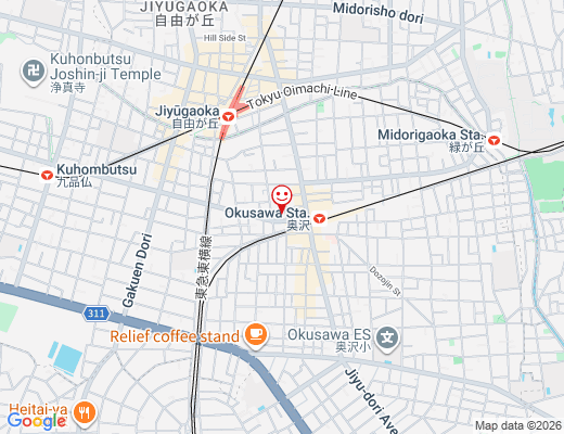 FIT PLACE24 奥沢店 / フィットプレイスの地図 - クリックで大きく表示します