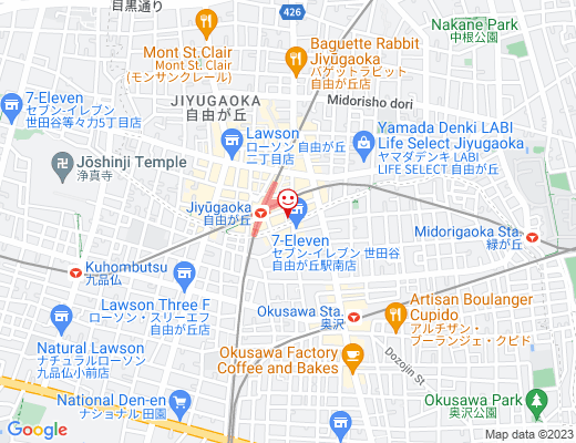 GOAT BARBER 自由が丘 / ゴートバーバーの地図 - クリックで大きく表示します