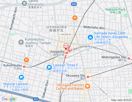 GONTRAN CHERRIER mini 自由が丘店 / ゴントランシェリエ ミニ（5月23日OPEN予定）の地図 - クリックで大きく表示します