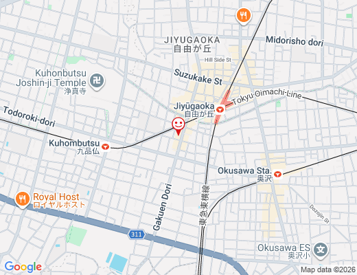 Hain pilates 自由が丘店 / ハインピラティスの地図 - クリックで大きく表示します
