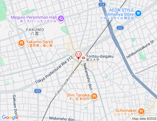 肉のハナマサPLUS 都立大店 / にくのハナマサの地図 - クリックで大きく表示します