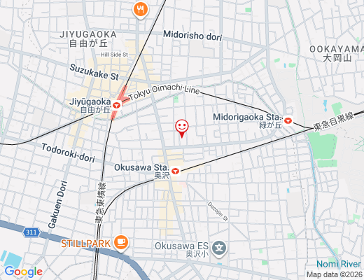 奥沢うるう鍼灸院 / おくさわうるうしんきゅういんの地図 - クリックで大きく表示します