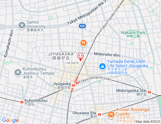 HITOWAN 自由が丘店 / ヒトワンの地図 - クリックで大きく表示します