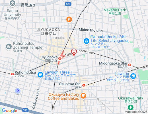 韓国料理 ホンデポチャ 自由が丘店（6月オープン予定）の地図 - クリックで大きく表示します