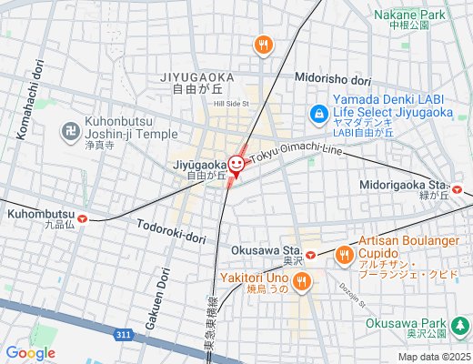 iTSCOMスポット＆スタジオ 自由が丘 / イッツコムの地図 - クリックで大きく表示します