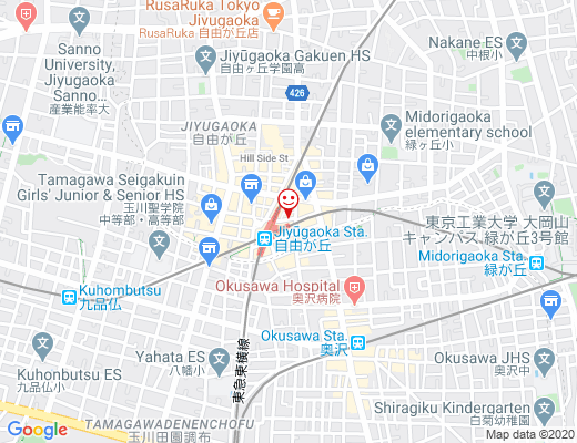 JIYUGAOKA CAFE / ジユウガオカカフェの地図 - クリックで大きく表示します