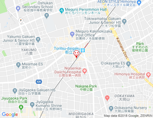 倉式珈琲店 東急都立大学駅前店 / くらしきこーひーてんの地図 - クリックで大きく表示します