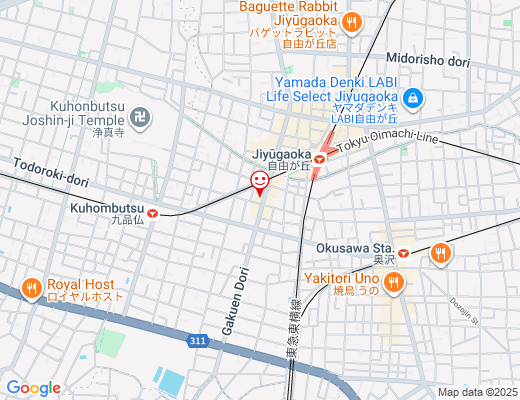 田燕まるかく三 自由が丘店 / でんえん まるかくさんの地図 - クリックで大きく表示します