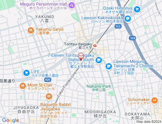 MILK DO dore iku? 都立大学駅前店 / ミルクドドレイクの地図 - クリックで大きく表示します