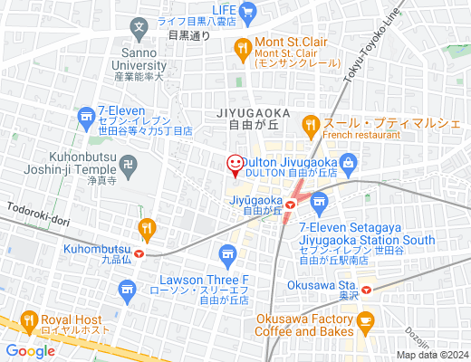 MOONSTAR JIYUGAOKA Maple St. / ムーンスター自由が丘 メープルストリートの地図 - クリックで大きく表示します