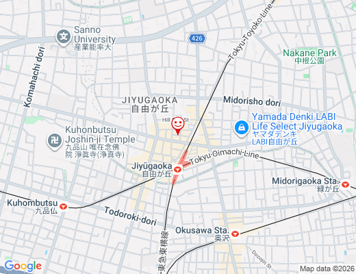 nana's green tea 自由が丘サンセットアレイ店（9月1日OPEN予定） / ナナズグリーンティーの地図 - クリックで大きく表示します