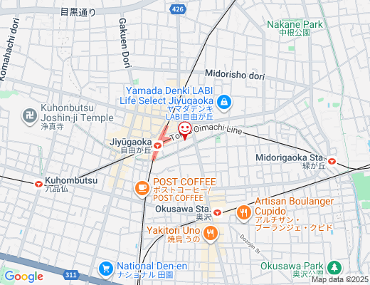Studio Navi 自由が丘駅前 / ナビの地図 - クリックで大きく表示します