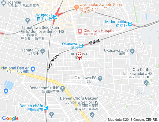 Okusawa Factory Coffee and Bakes / 奥沢ファクトリー コーヒー＆ベイクの地図 - クリックで大きく表示します