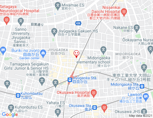 Omochi CAFE 自由が丘 / オモチカフェの地図 - クリックで大きく表示します