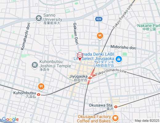 オレンジセオリーフィットネス 自由が丘（今秋OPEN予定）の地図 - クリックで大きく表示します