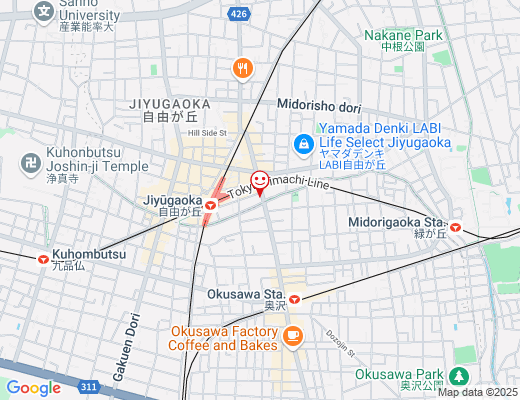 俺流焼売楼飯店 自由が丘飯店(10月OPEN予定) / おれりゅうしゅうまいろうはんてんの地図 - クリックで大きく表示します