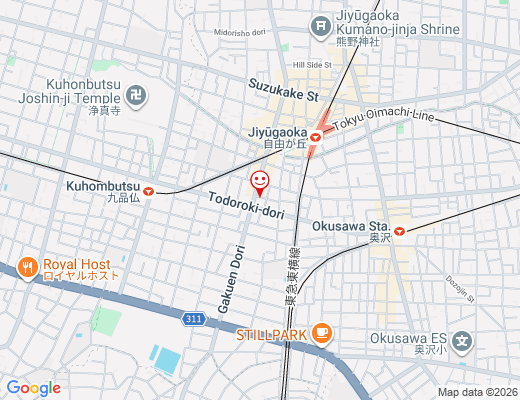 ORMIRA tokyo 自由が丘 / オルミラの地図 - クリックで大きく表示します