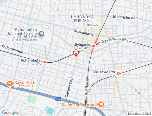 大人バレエアカデミー 自由が丘スタジオ / おとなバレエアカデミーの地図 - クリックで大きく表示します