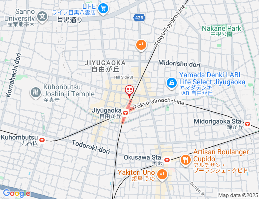 パール洋菓子店 自由が丘店 / パールようがしてん（10月18日OPEN予定）の地図 - クリックで大きく表示します