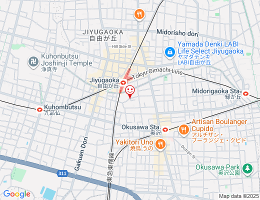 Pilates en Rose 自由が丘店 / ピラティス アン ローズの地図 - クリックで大きく表示します