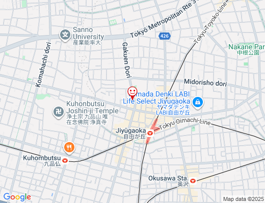Roasted COFFEE LABORATORY自由が丘店 / ローステッド コーヒー ラボラトリー（2025年9月OPEN予定）の地図 - クリックで大きく表示します