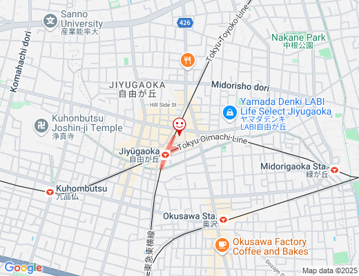 四川麻辣湯 自由が丘星星倶楽部(6月下旬OPEN予定) / シセンマーラータン ジユウガオカシンシンクラブの地図 - クリックで大きく表示します
