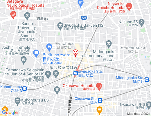 THE SHOP SLOANE jiyugaoka / スローン自由が丘の地図 - クリックで大きく表示します
