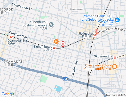 インドアゴルフ SMART GOLF 自由が丘九品仏等々力通り店 / スマートゴルフの地図 - クリックで大きく表示します