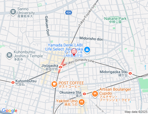 そば吟 自由が丘店（10月OPEN予定） / そばぎんの地図 - クリックで大きく表示します