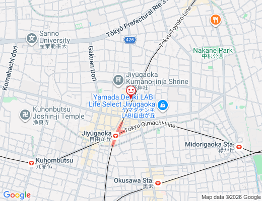 ポケモンカード専門店 TAISHO 自由が丘店 / タイショーの地図 - クリックで大きく表示します