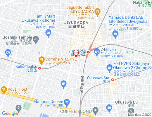 (tefu) jiyugaoka / テフの地図 - クリックで大きく表示します