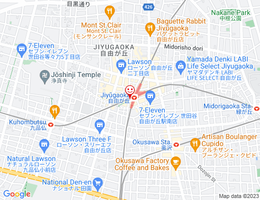 羅家 東京豚饅 etomo自由が丘店 / とうきょうぶたまんの地図 - クリックで大きく表示します