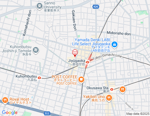 TOKYO JUICE 自由が丘（10月OPEN予定） / トーキョージュースの地図 - クリックで大きく表示します