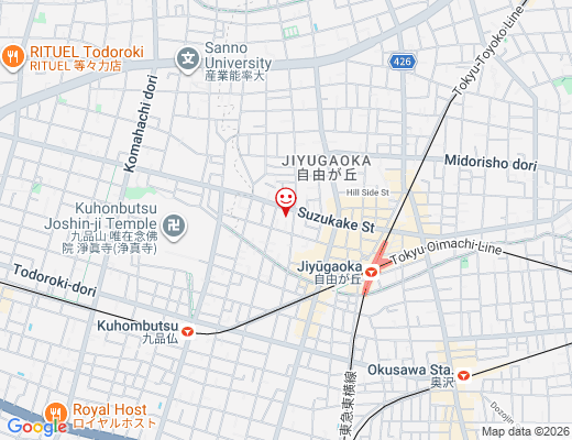 ベジONE 自由が丘本店 / ベジワンの地図 - クリックで大きく表示します