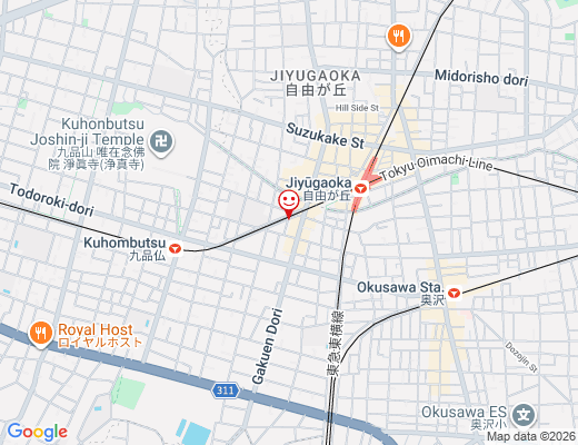 VLOOM GYM 自由が丘店 / ブルームジムの地図 - クリックで大きく表示します