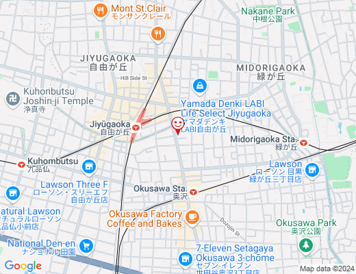 買取わかば自由が丘店 / かいとりわかばの地図 - クリックで大きく表示します