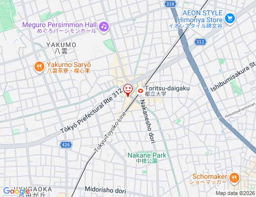 万豚記 都立大学店 / ワンツーチィの地図 - クリックで大きく表示します